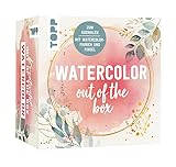 Kreativität out of the Box: Watercolor: Anleitungsheft, 30 Ausmalkarten, 2 Farbkarten und 1 Pinsel