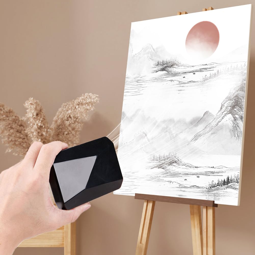 Farblack-Lufttrockner, tragbarer USB-Lade-Aquarell-Trockner, schnell trocknend, schwarz