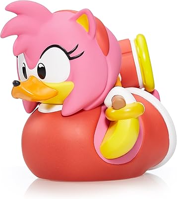 TUBBZ Sonic The Hedgehog Amy Rose Collectable Duck Vinyl Figure - Official Sonic The Hedgehog Merchandise - TV Movies & Games