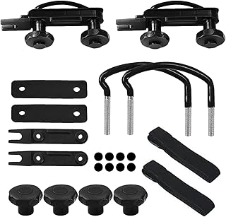 Dachregalerhalterungs -Kit - U -Bolzen -Klemm -Set, Frachtkastenbefestigungspaket | Universelle Montage -Hardware -Klemmen, Autowagenhalter für Reisegepäck Dachbalken Installation Gear Sicherung Trans