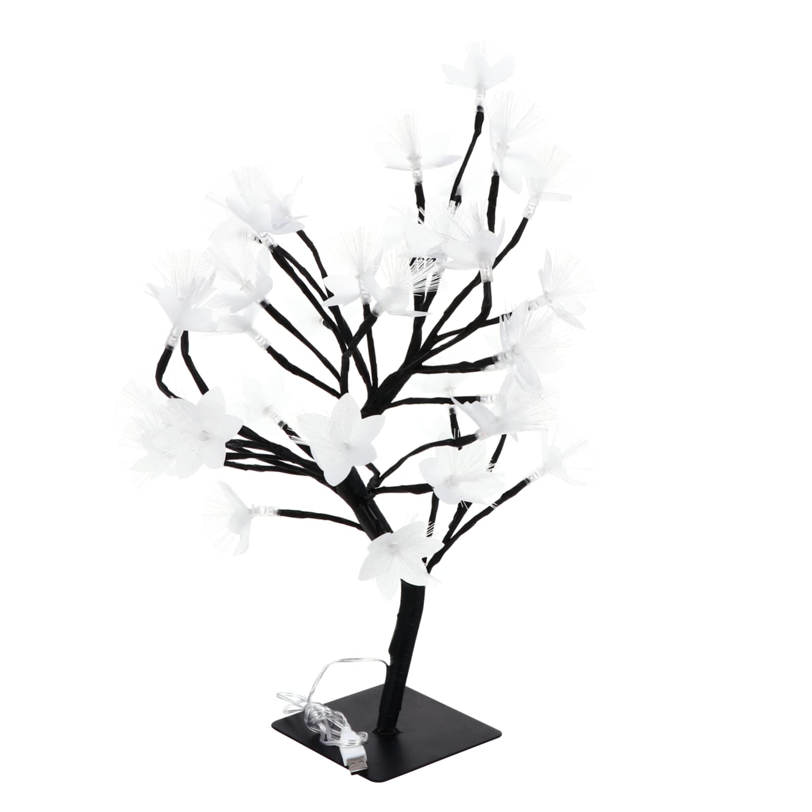 IWOWHERO 1Pc LED Tabletop Tree Lamp Optic Light for Home Wedding Stable Base Eye Friendly Warm Glow for Bars Stores and More