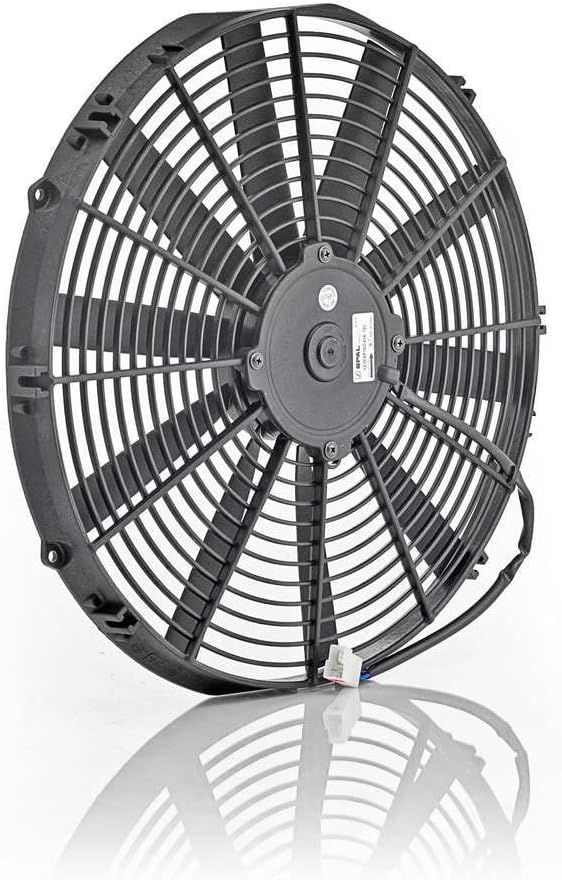 Be Cool 75059 Euro-Black 16" Thin Line Electric Pusher Fan