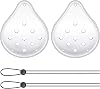 2 Pcs Eye Shield After Cataract Surgery, Clear Eye Patch, 9 Hole Plastic Ventilated Clear Eye Patches After Cataract Surgery Recovery, Adjustable Protective Eye Masks, Eye Care Accessories for Adults