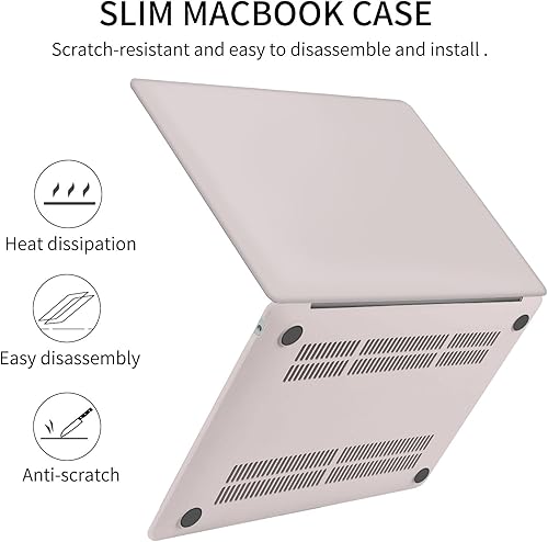 Miniatura 4 de Seorsok Funda compatible con MacBook Air de 15 pulgadas 2023 2024 Release M3 A3114 M2 A2941 con pantalla de retina líquida Touch ID, funda rígida
