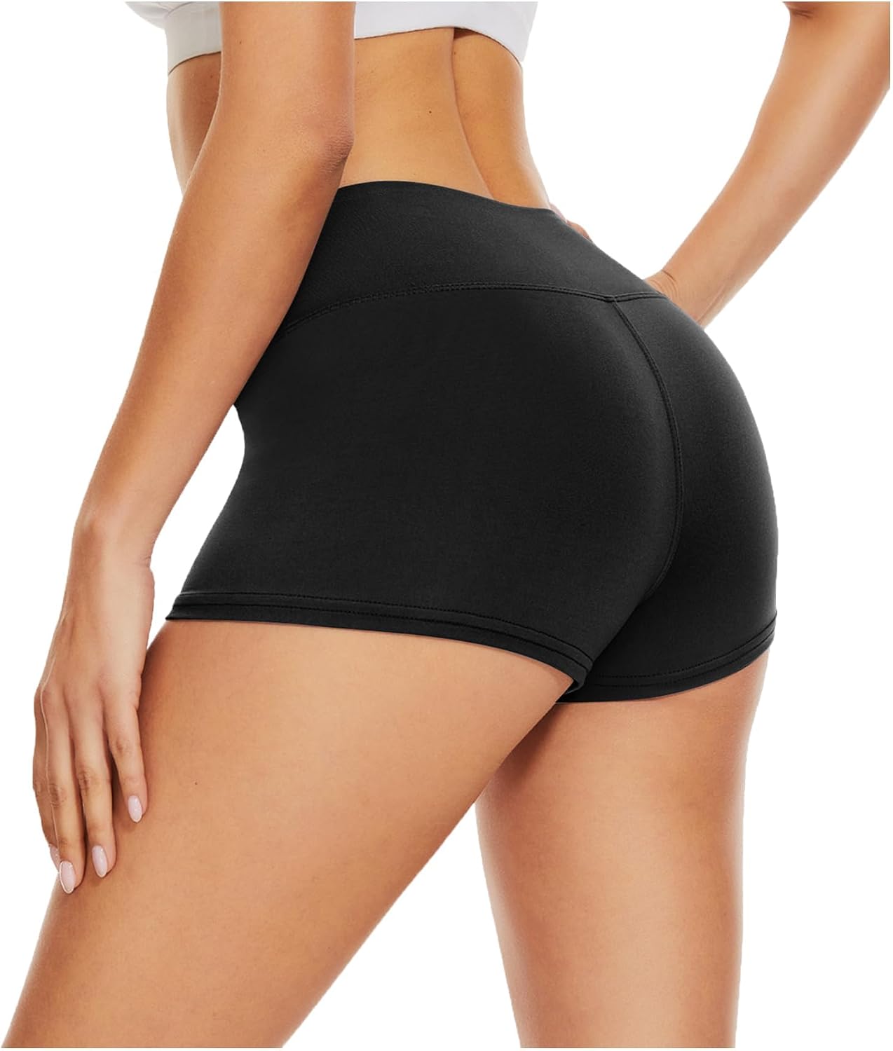 DDOBB Radlerhose Damen Kurz Shorts Unter Kleid High Waist Sportshorts Bauchweg Unterhosen Hotpants Blickdichte Sporthose Boxershorts Gym Leggings