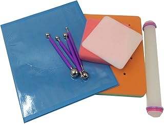 Funshowcase Fondant Gum Paste Flower Making Kit 6-piece Set