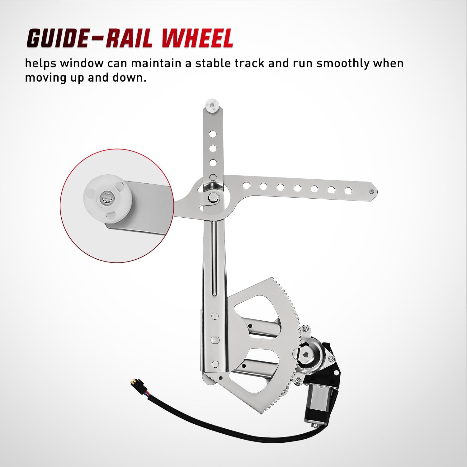 Nilight 741-655 Window Regulator/Motor Front Driver Side Compatible with 1988-2002 Chevrolet Blazer C1500 C2500 C3500 K1500 K2500 K3500 Tahoe GMC Yukon 1996 1997 1998 1999 2000 2001 2002