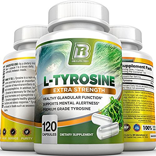 Bri Nutrition L-Tyrosine - 120 Count 500 Mg Per Capusle - 120 Sevings #TOP3