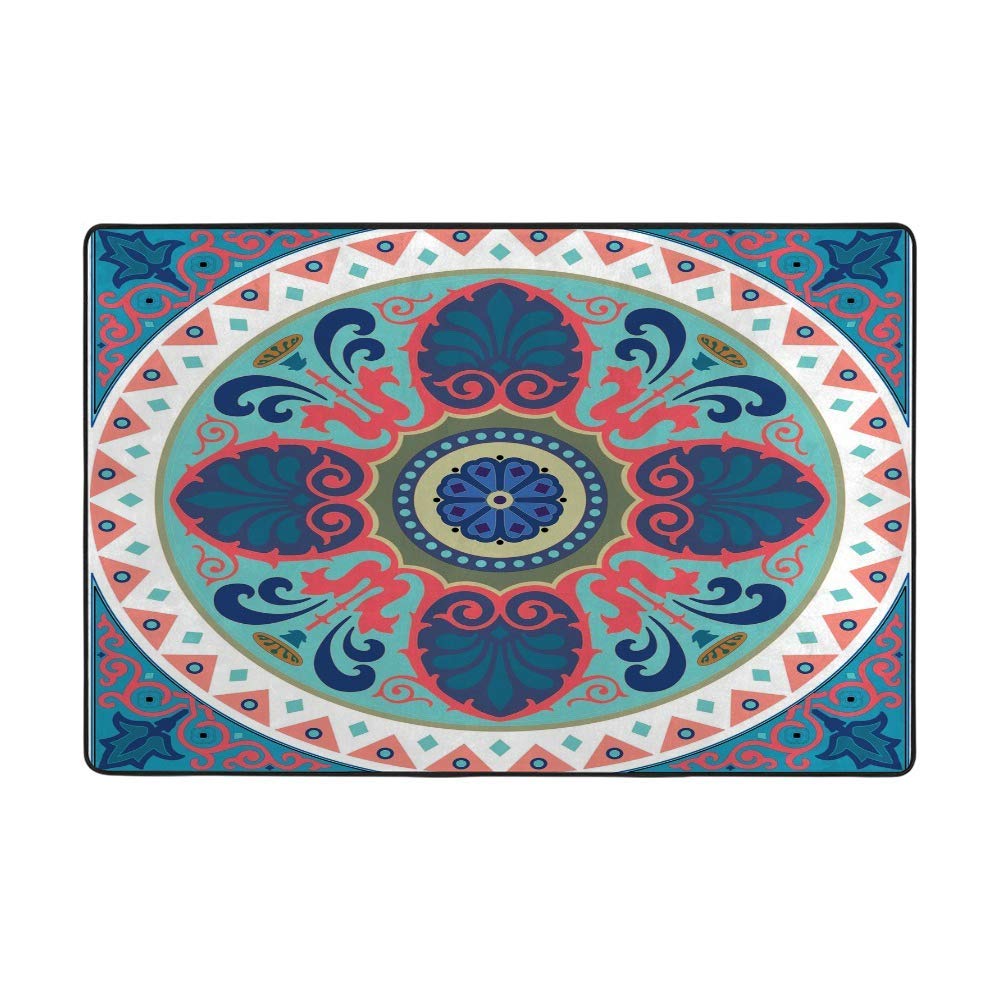 Tapis de sol lavable en soie élégance pour chambre et salon