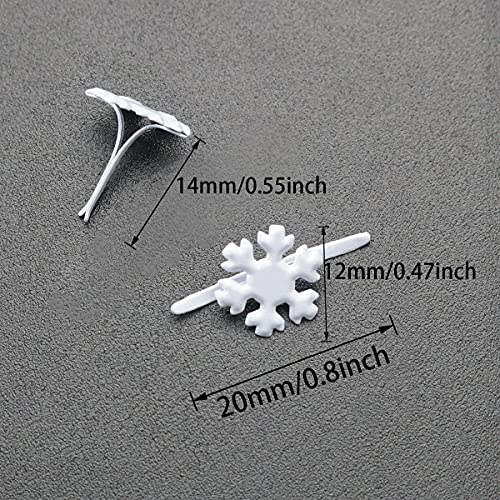 Itrolle Snowflake Brad 200Pcs Snowflakes Shape Split Pins Split Pins Paper Fasteners For Winter Cardmaking Scrapbooking Diy Art Craft Craft Pushpin #TOP1