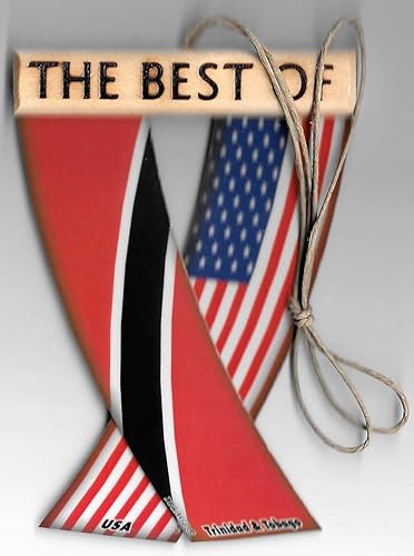 Trinidad y Tobago y Estados Unidos Trini USA Caribbean American Espejo retrovisor colgante banderas de coche mini pancartas para el interior del