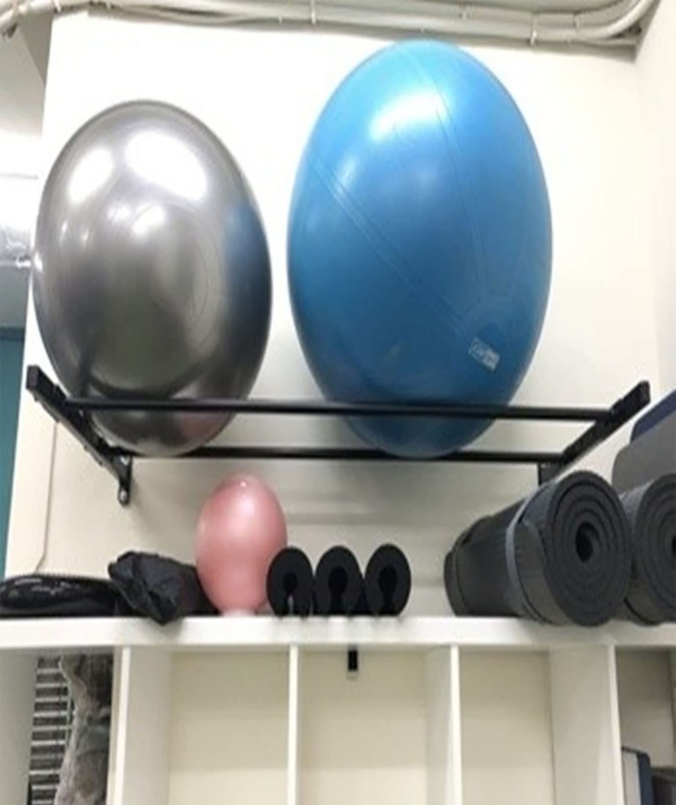 Medicine Ball Rack Exercise Ball Holder Wall Mount, Large Yoga