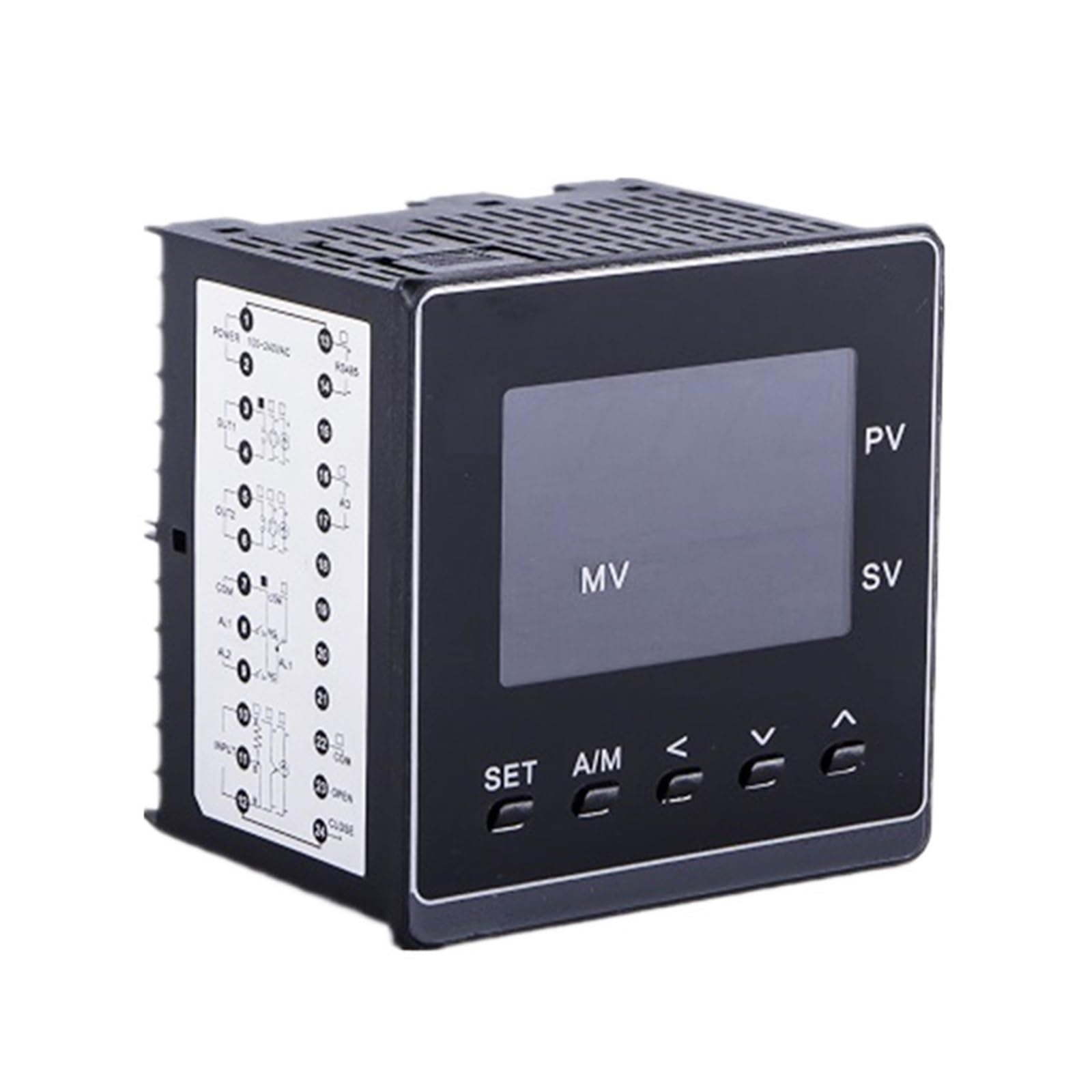 Programmable PID Temperature Controller 4-20mA SSR Relay 0-10V Output TC/RTD Input Ramp Soak 96*96 PMA900(SSR Output 2Alarms)