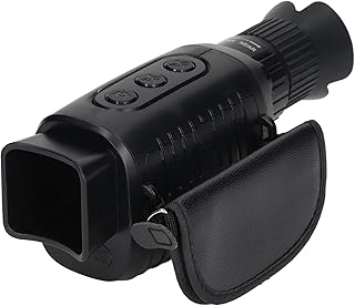 Monocular de visão noturna, binóculos de visão noturna infravermelho monocular de longa distância 5x digital com recarregável/tirar foto/gravação de vídeo/reprodução para dia e noite