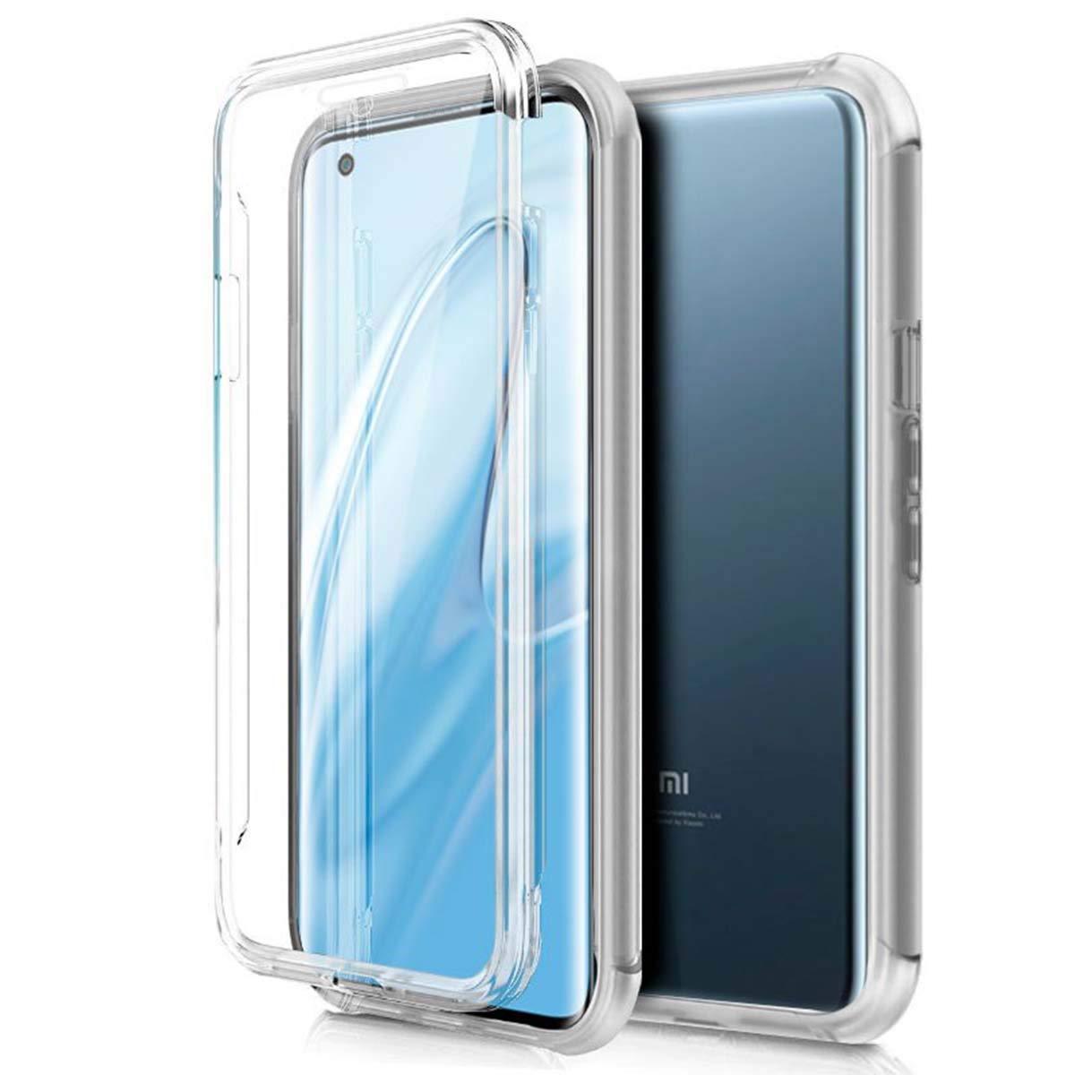 Tumundo Doppelschutzhülle Für Xiaomi Poco M4 Pro 4G – Transparent, 360° Schutz, PC+TPU, Stoßdämpfend