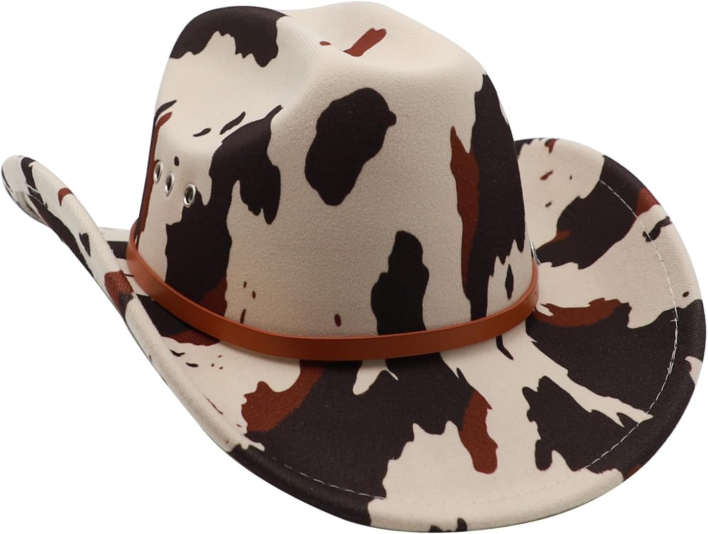 Cowboy Hat for Men Western Cowgirl Hat for Women Unisex Wide Brim Felt Fedora Hats Classic Cowboy Hats with Buckle Belt