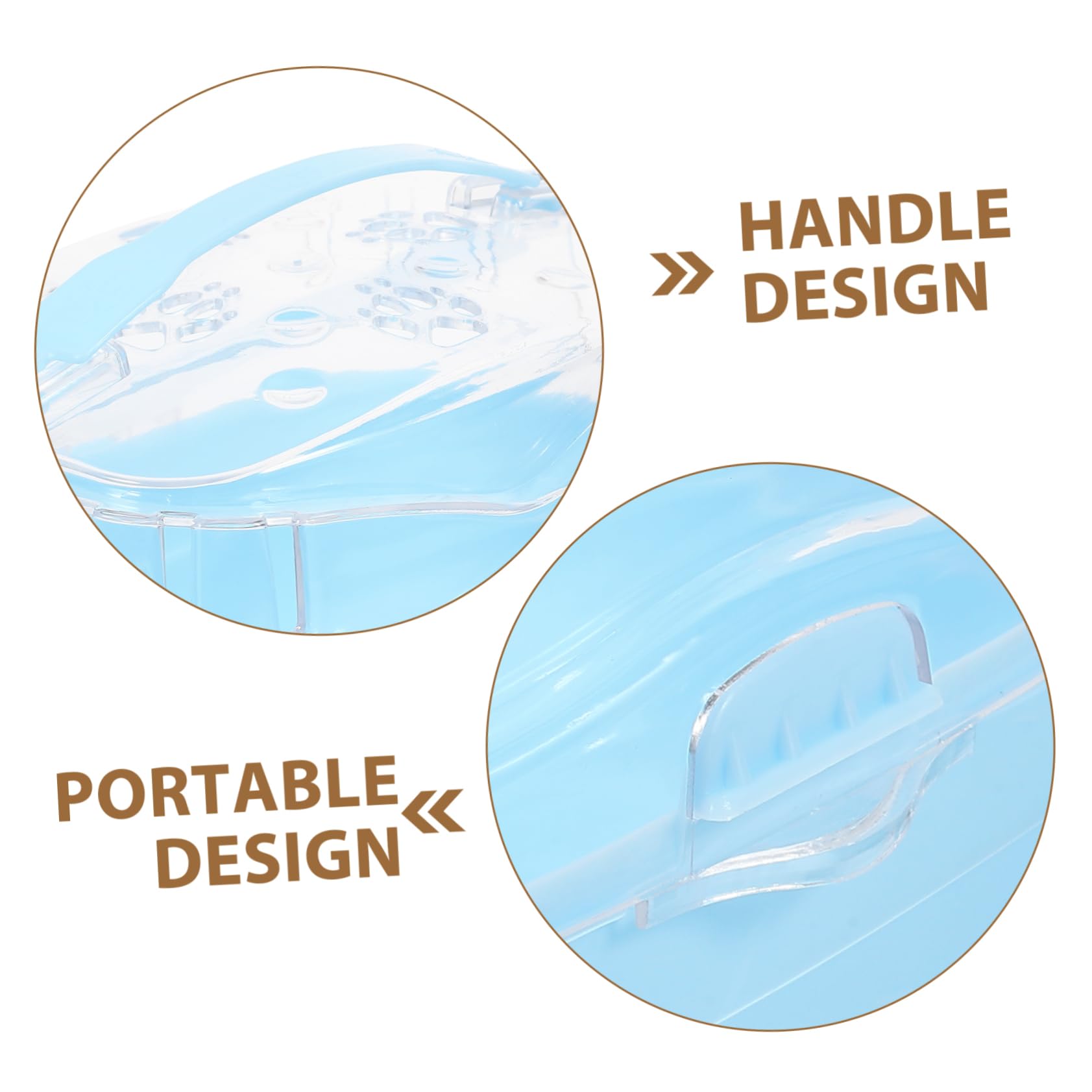 HAPINARY Portable Hamster Carrier Breathable Travel Cage for Pets Sturdy Material for Outdoor Adventures and Vet Visits for Hamsters Mice and Ferrets