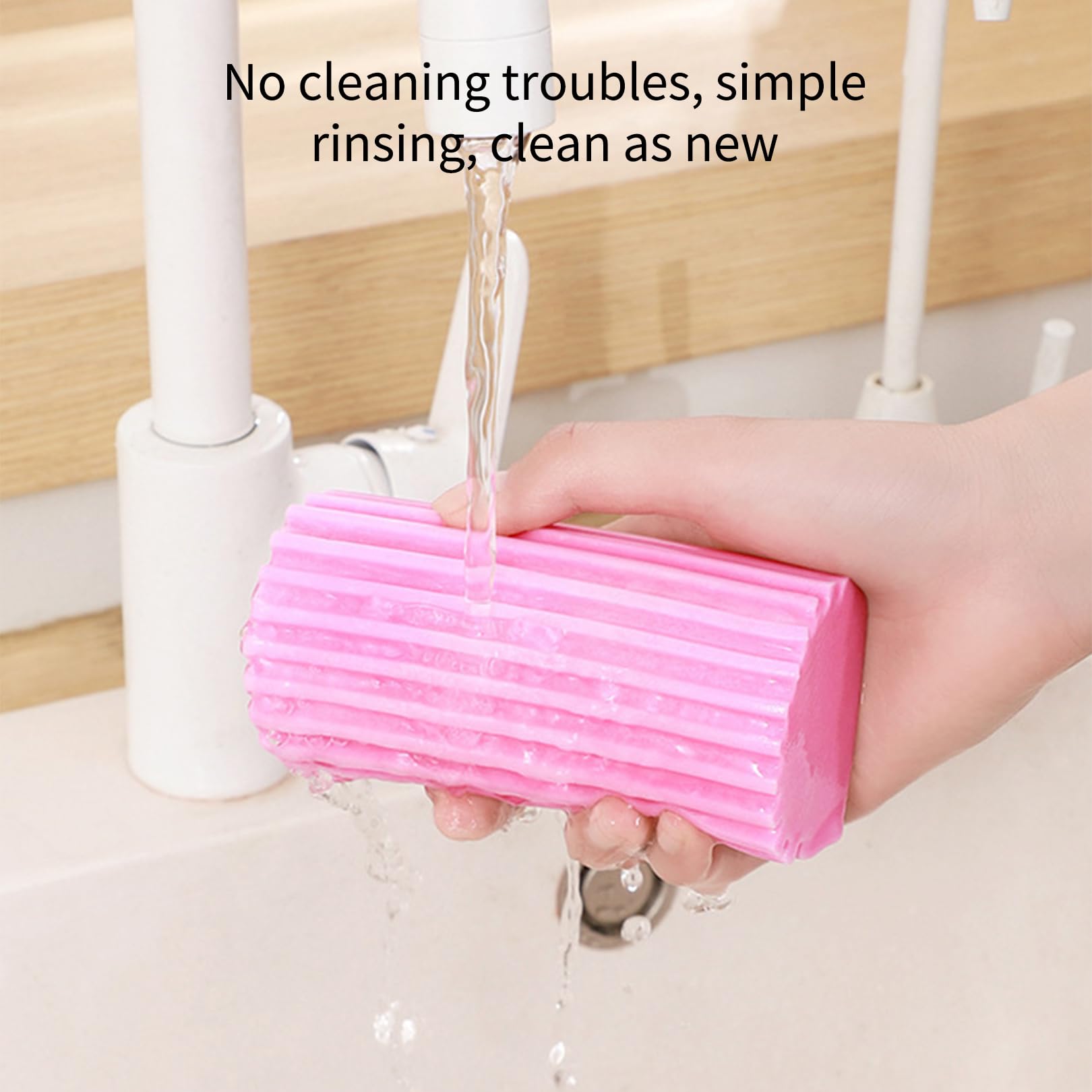 6 Spugne Riutilizzabili Per Polvere | Pulizia Umida Di Finestre, Specchi E Superfici | Materiale PVA Assorbente - Foto 6