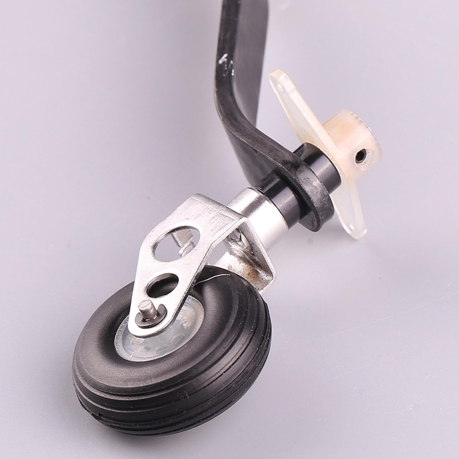 Tren de Aterrizaje con Rueda de Cola de Fibra de Carbono con Tornillos para Avión RC (Piezas de 1,25 Pulgadas), 26 CC