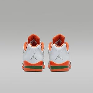 Air Jordan 5 ホワイト/オレンジ The Kid's Exclusive Air Jordan 5 Retro Low Hurricanes