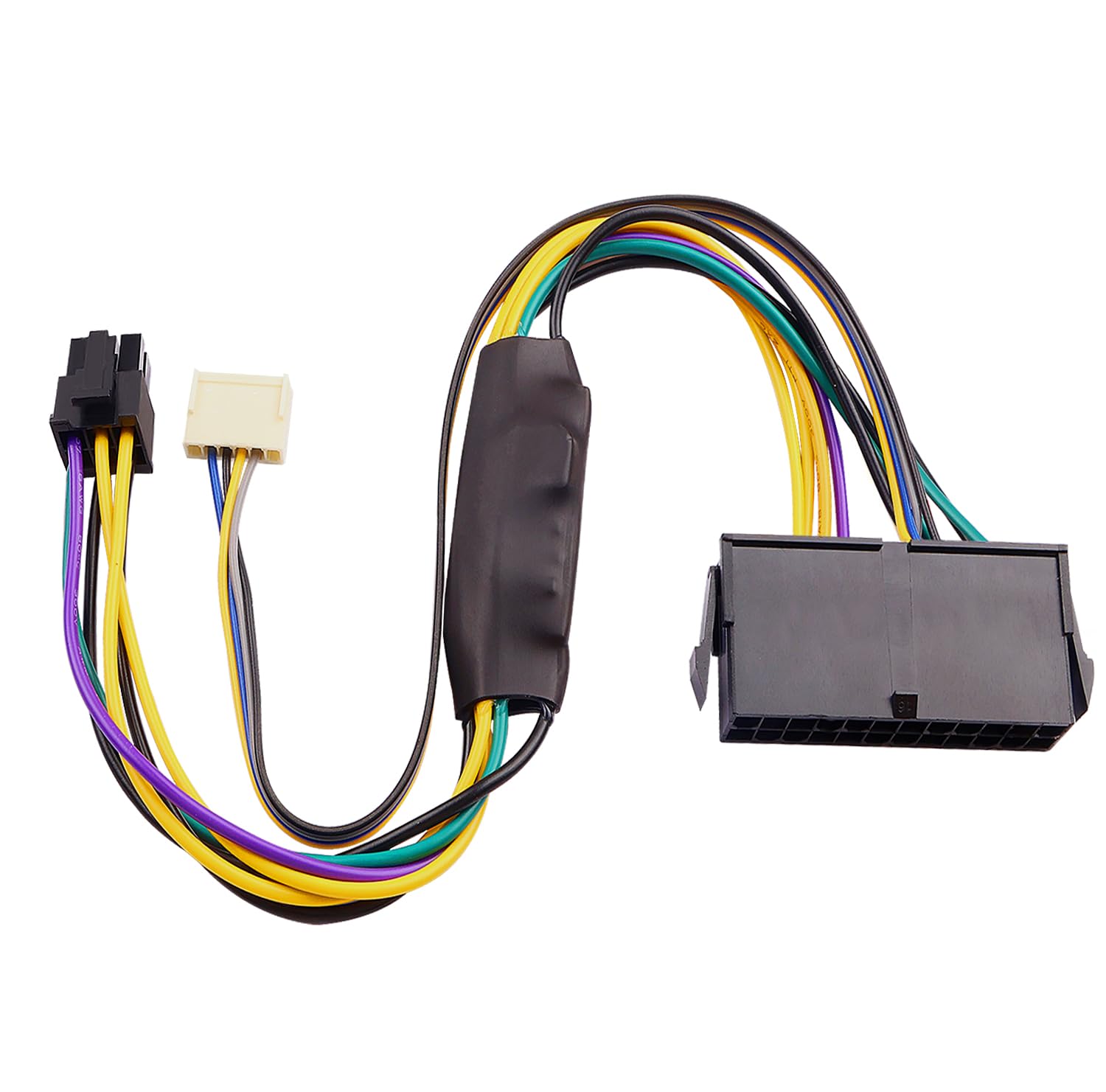 ELFJMZP ATX 24-Pin to ATX 6-Pin + HP 2.54mm 6P-4PIN Power Adapter