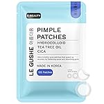 LE GUSHE Korean Pimple Patches for Face (132 Dots) - Hydrocolloid Acne Patches with Tea Tree Oil - Invisible Zit Stickers - Dermatologist Tested - Korean Skin Care