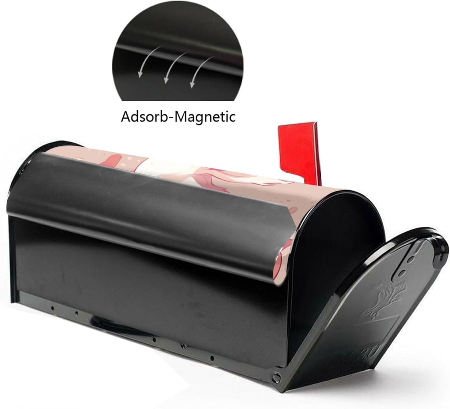 Mailbox Cover Mailbox Wraps Post Letter Box Cover Rabbit is Eating Fruit Mailbox Post Cover for Garden Yard Decor 25.5x21 in, White, B54N5H4JHGHI