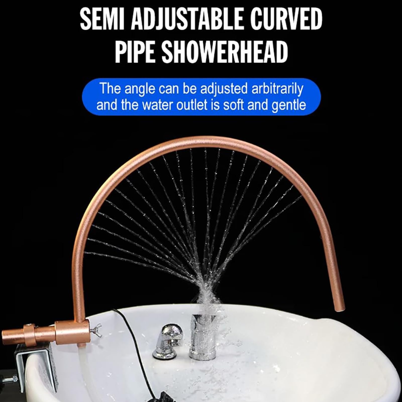Estante de circulación de agua con cabezal ajustable, incluye bomba y abrazadera de fijación de metal para equipos de masaje y spa