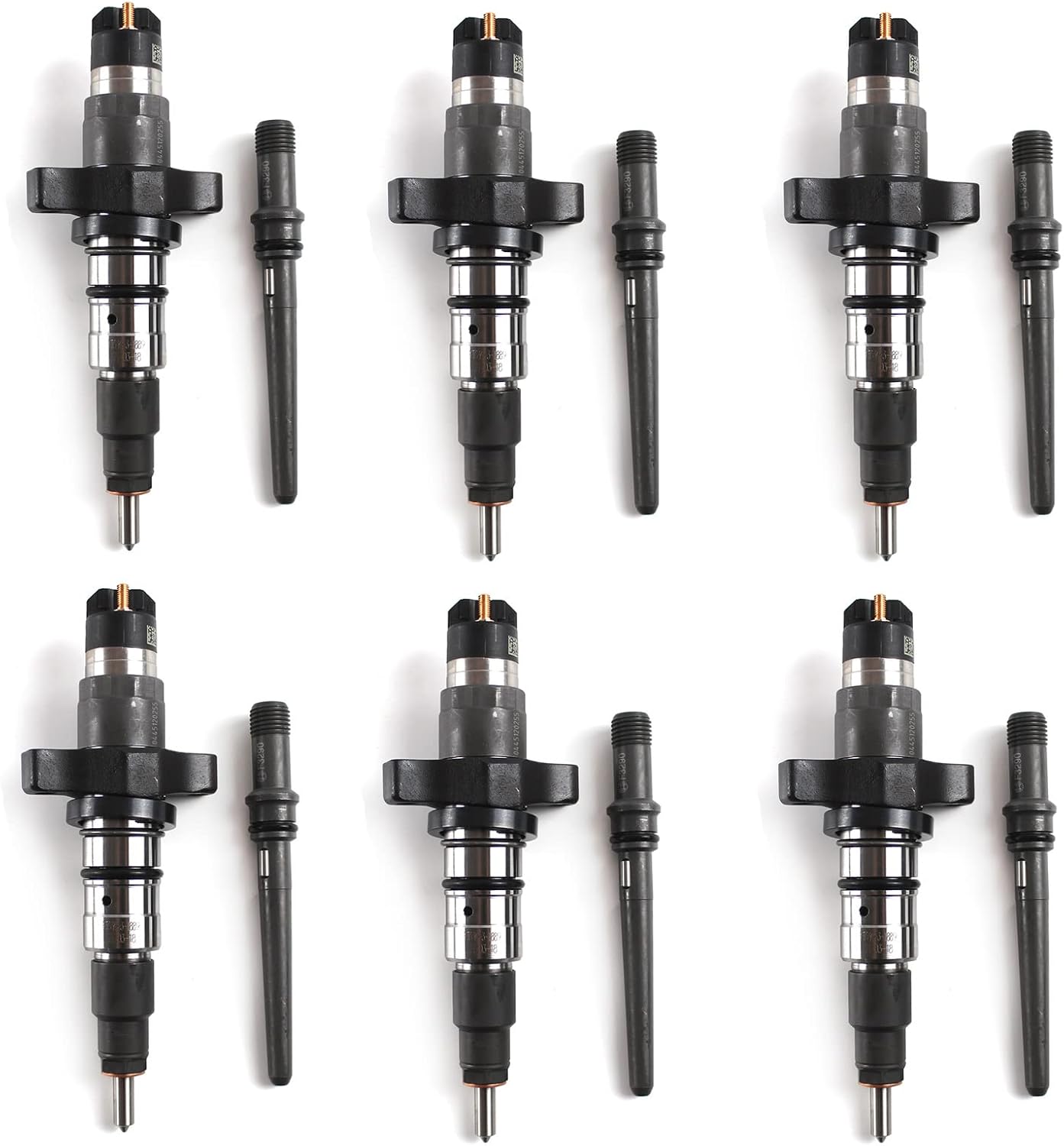 0986435503 Fuel Injector for Cummins 5.9L 2003-2004 Pick-up Truck Dodge Ram 2500/3500 Replace OE 0445120255 5263318 0445120018 0445120210 0445120113 Aftermarket Parts(6Pcs)