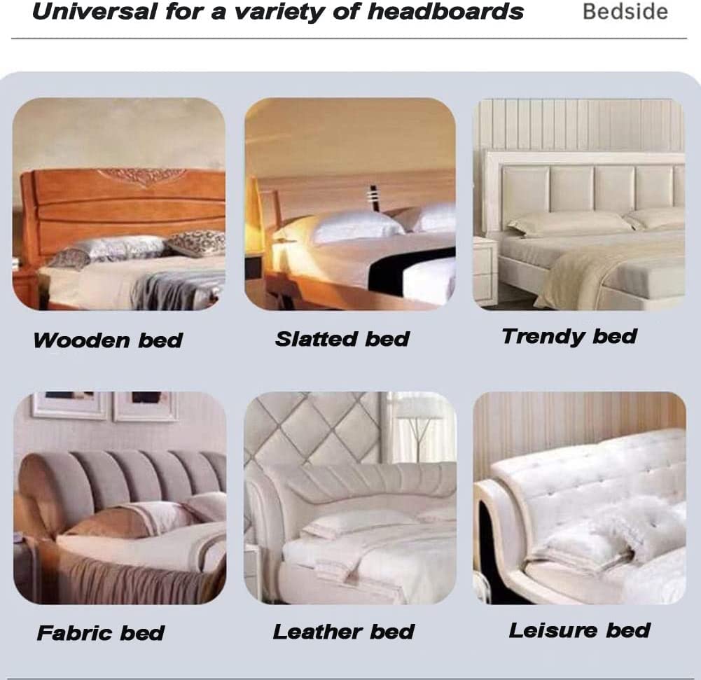 Copritestiera Letto Matrimoniale Ecopelle Copri Testata Letto Matrimoniale/Singolo Una Piazza E Mezza Elastica Universale Copertura per Testiera per Letto Protezione(Taupe,180-200cm)