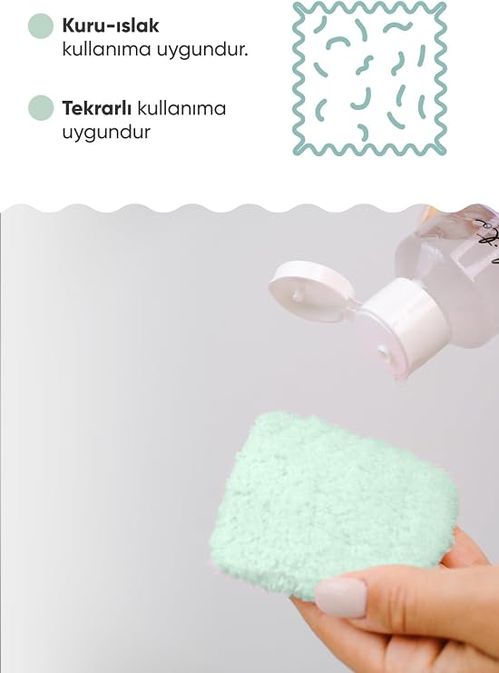 Görkito Remove it.all! Yıkanabilir Temizleme Pedleri 2 Adet Reusable Cleansing Pads 2 Pieces