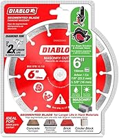 Vista 4 de Diablo by Freud DMADS0600 Discos de corte segmentados de diamante de 6 pulgadas para mampostería