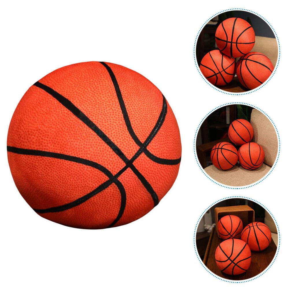 bLwhzfi Coussin en peluche simple de 24,9 cm - Motif basketball - Cadeau pour la maison - Expression amusante - Décoration de chambre d'enfant (beige bLwhzfi Coussin en peluche simple de 24,9 cm - Motif basketball - Cadeau pour la maison - Expression amusante - Décoration de chambre d'enfant (beige