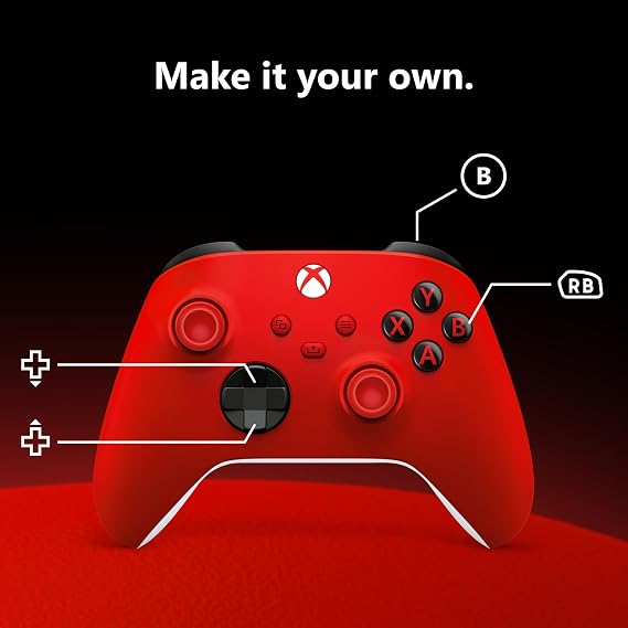 Xbox Wireless Controller – Pulse Red Series X|S, One, PCs, TVs, mobile, and more