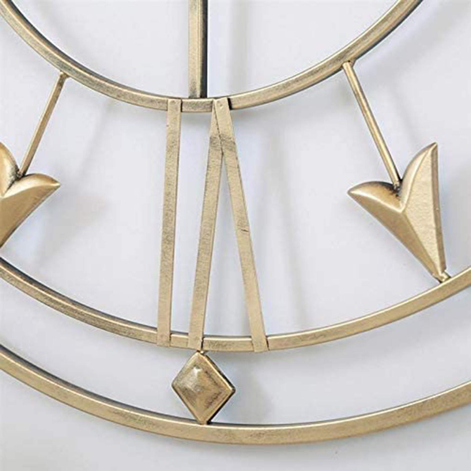 24 Inches Large Decorative Silent Non Ticking Vintage Roman