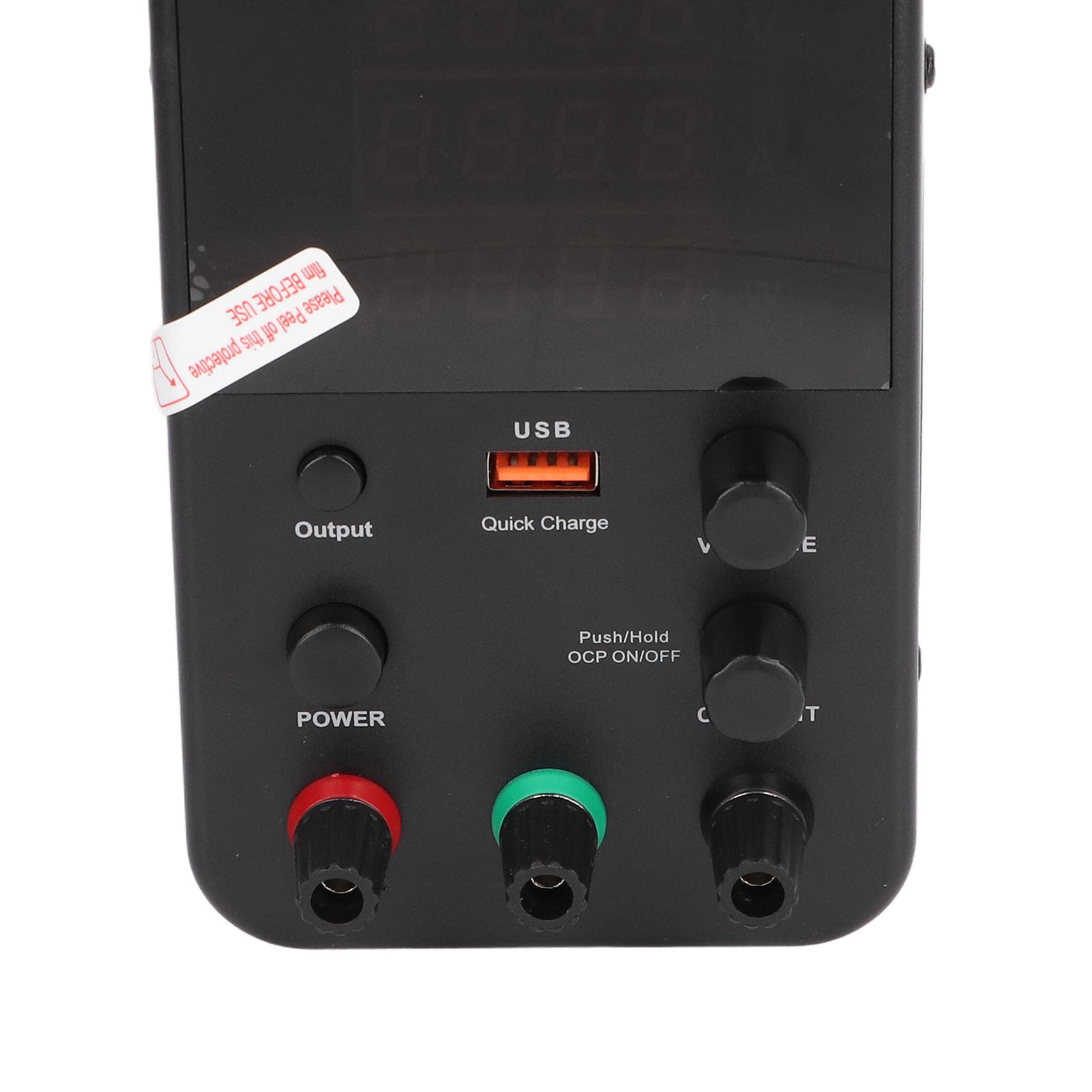Garosa Fuente de Alimentación DC Variable 0-30V 0-5A Regulada Conmutada Ajustable con Control de Codificador, Carga Rápida USB y Ventilador de Temperatura Inteligente para (Enchufe de la UE AC230V)