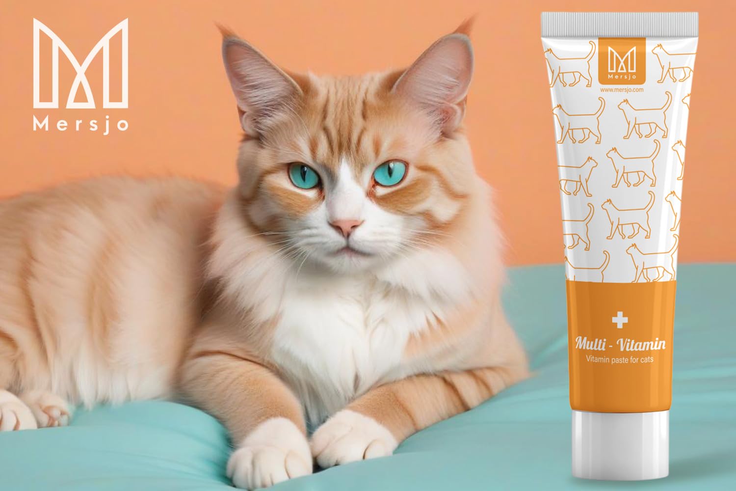 Pasta multivitamínica para gatos de 100 g – Suplemento nutricional para gatos contra bolas de pelo, con ácidos grasos omega, vitaminas A/C/E, para cuidado y digestión