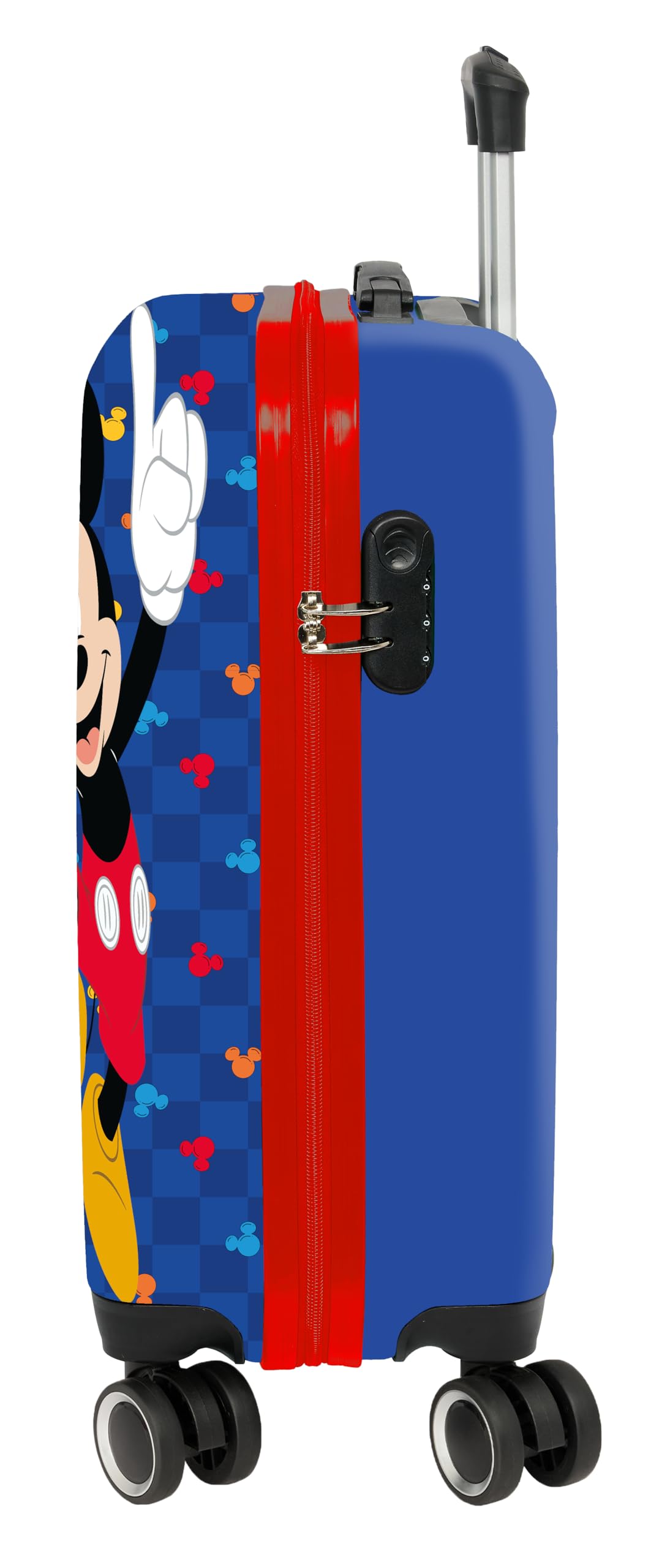 safta MICKEY MOUSE GOOD DAY - Trolley da cabina 20 pollici, valigia con ruote, lucchetto di sicurezza, valigia leggera, 34,5 x 20 x 55 cm, blu, M, Casual