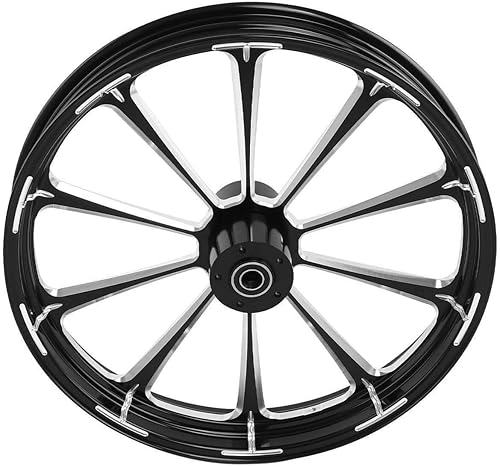 Miniatura 2 de TCMT Cubo de rueda delantera de 21 x 3.5 pulgadas, doble disco para Harley Touring Road King Street Road Electra Glide Ultra Limited Tri Glide