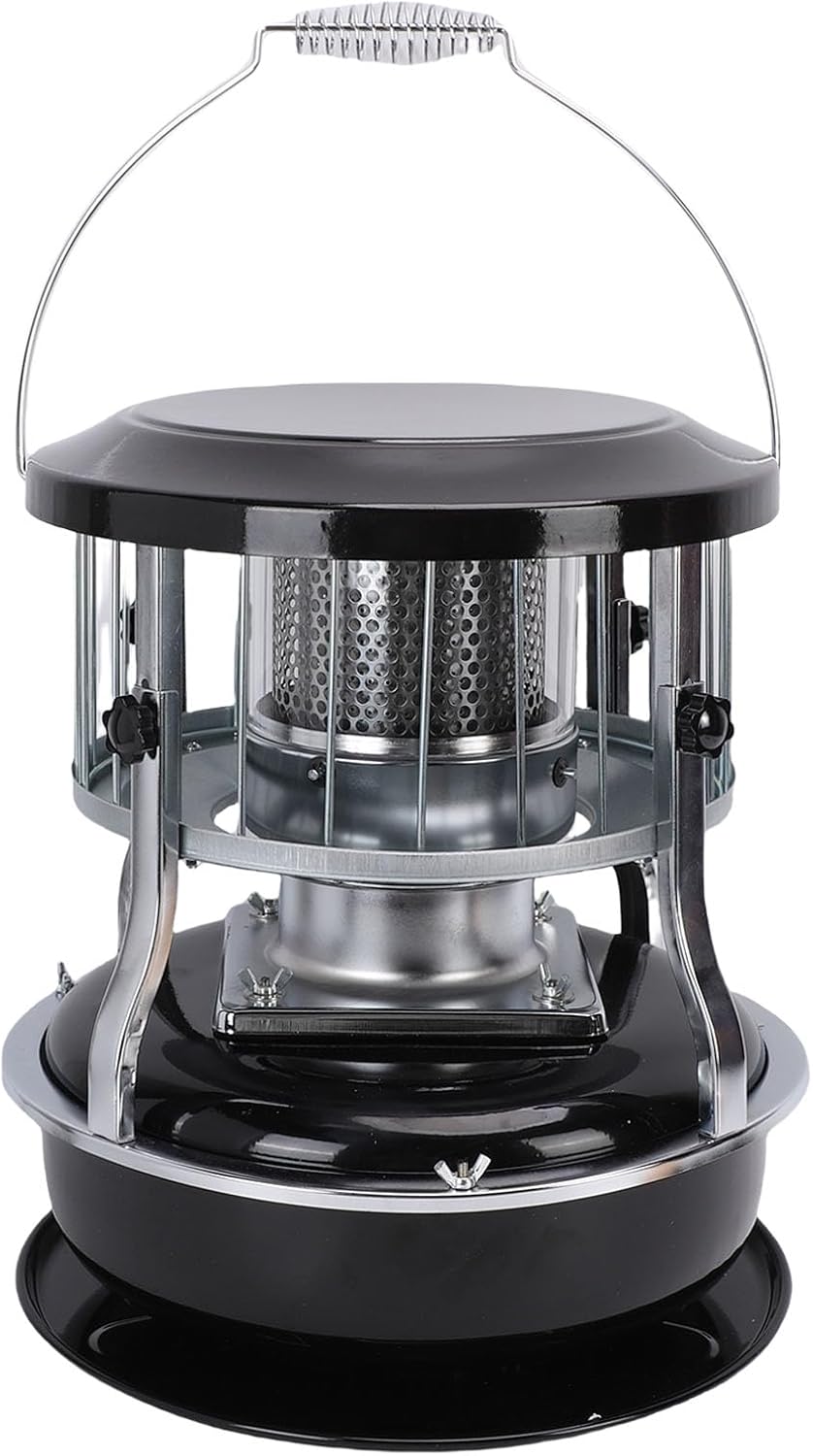 Alomejor Kerosene Heater, 9000BTU 2600W Non Electric SUS Alloy Heater for Camping Tent Ice Fishing Emergency Garage Basement