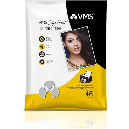 VMS DigiPrint Matte Photo Paper 240 GSM 4R Pack of 100