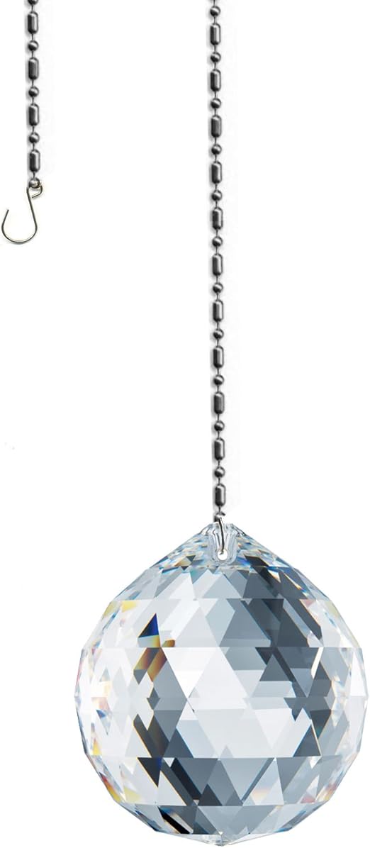 Spectra Crystal 40mm Clear Faceted Ball, Sun Catcher, Austrian Crystal