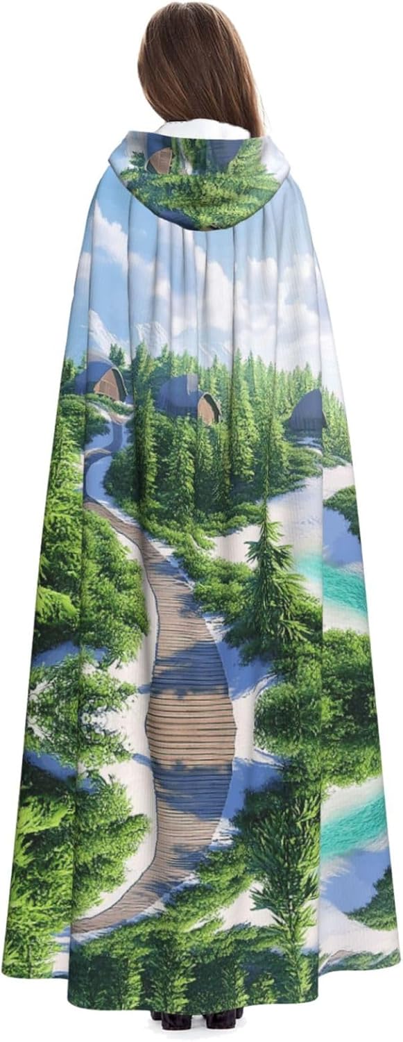 Summer vacation destination Unique Darkness Poncho Shawl - Customizable Wearable Blanket for Women, Perfect Halloween Costume Accessory, Knight, Akatsuki, and More