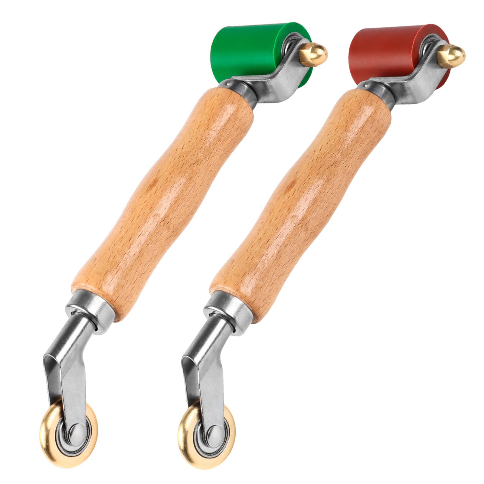 Gummi- und Metallwalze, Mehrzweck-Gummi-Druckrollen-Werkzeug für präzises Schweißen, ergonomischer Holzgriff für den täglichen Gebrauch, effizientes Dichtungswerkzeug