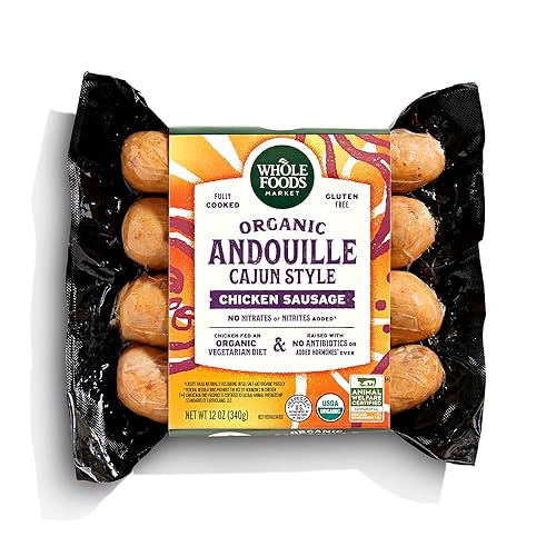 Whole Foods Market, Salchicha de pollo Andouille Organic Step 3, 12 onzas