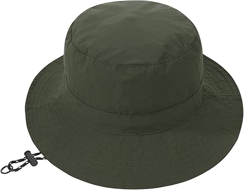 Miniatura 7 de Sombrero de pescador para mujeres y hombres, impermeable, de ala ancha, plegable, Boonie, safari, pesca, senderismo, playa, sombreros