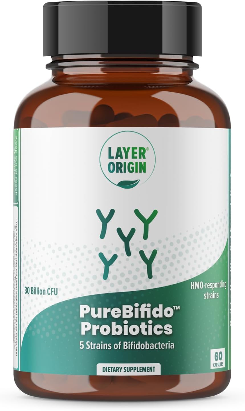 Layer Origin PureBifido Probiotics with 5 Strains of Bifidobacteria