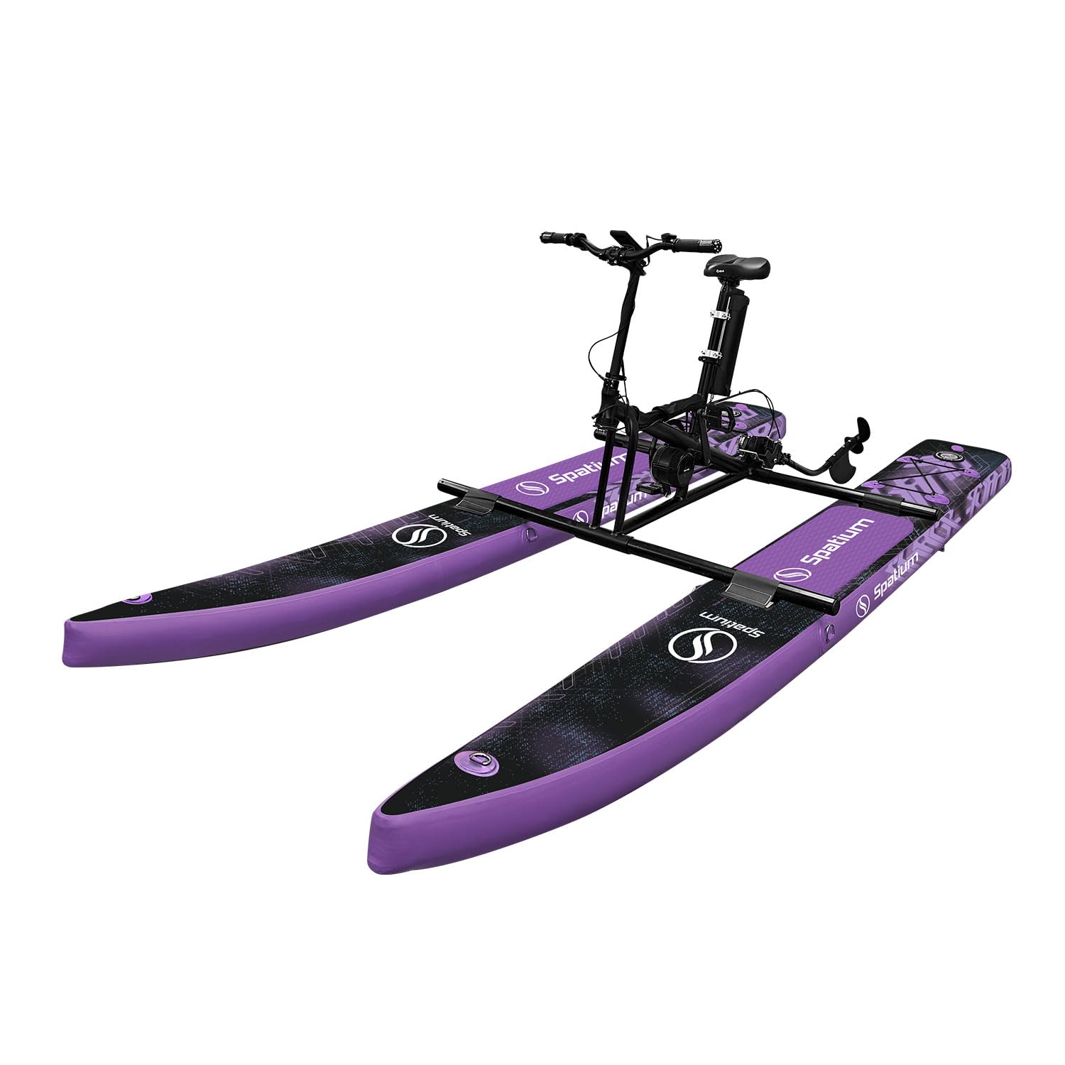 Inflatable Electric Water Bikes Inflataable Pontoon Water Bikes for Lake Pedal Fishing Boat Water Bicycles for Adults Waterbikes Inflatable Float Adults,8-18KM/H