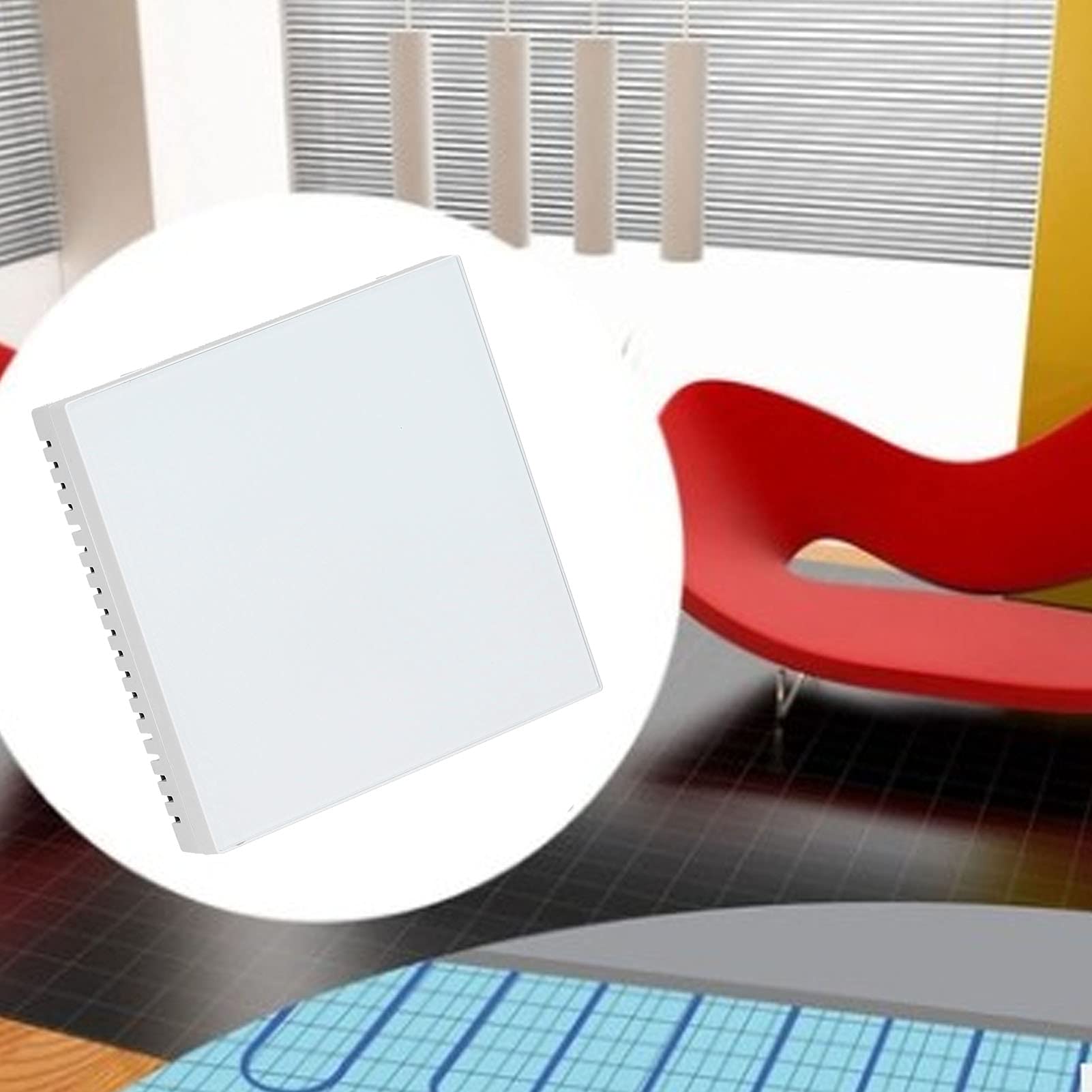 Generic Termostato di Riscaldamento Programmabile con Connessione WiFi per Termoregolatore Bianco (16A collegato al riscaldatore elettrico 90-240 V)