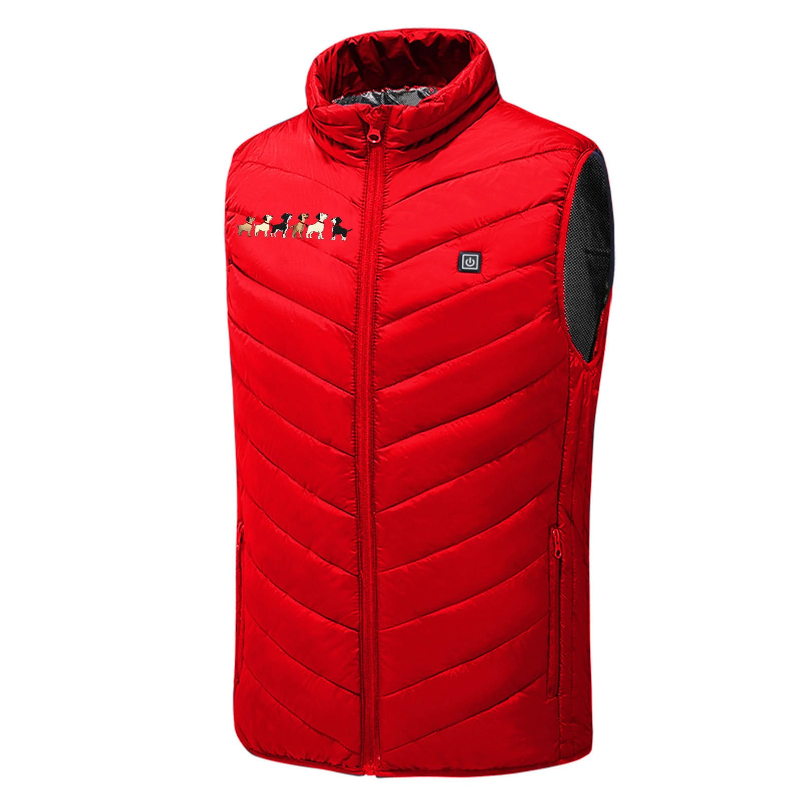 Gilet Riscaldata per Uomo Donna Giacca Riscaldato Elettrico USB Cappotto con 9 Zone di Riscaldamento Giubbotto 3 Livelli di Temperatura Gilet Invernale Calda Piumino Taglie Forti Abbigliamento